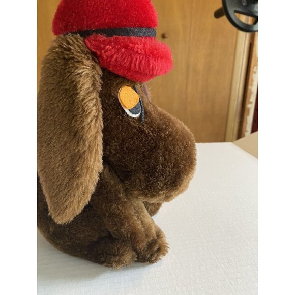 Vintage Droopy Eyed Brown Puppy Dog Plush Stuffed Animal Dakin 1975  - Picture 3 of 6